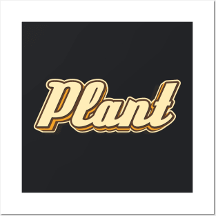 Plant typography Posters and Art